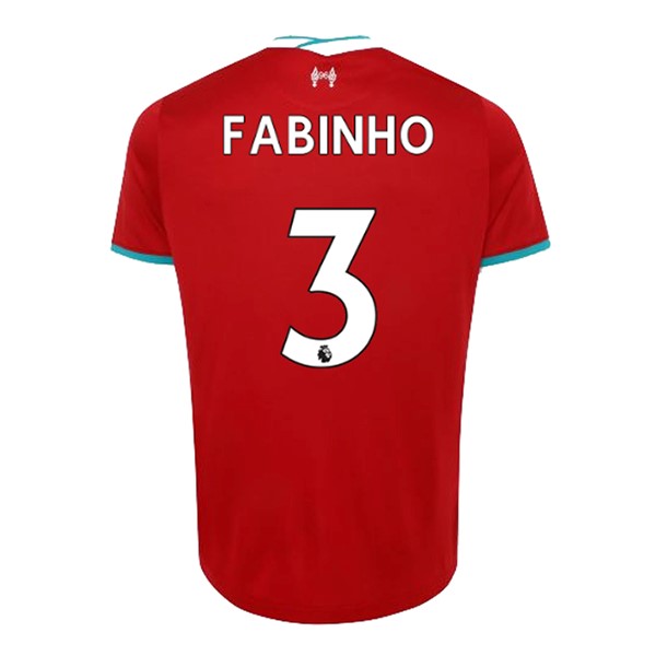 Camiseta Liverpool NO.3 Fabinho 1ª 2020-2021 Rojo